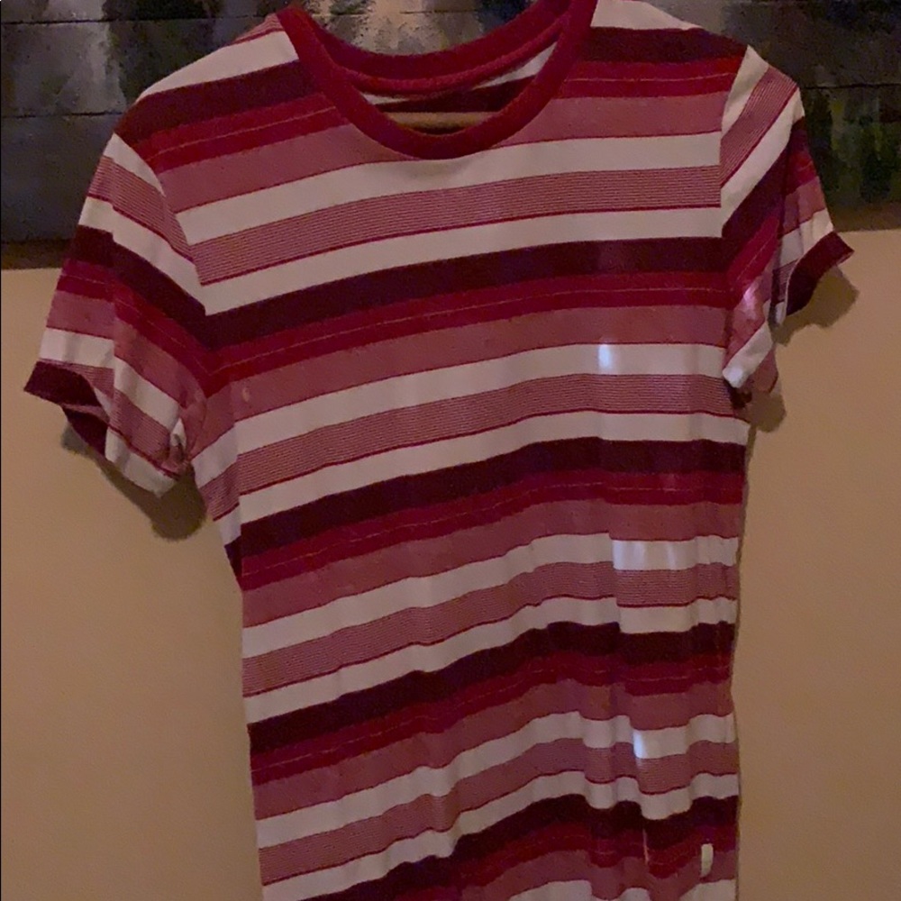 Armani exchange striped tee shirt